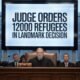 Judge Orders 12000 Refugees