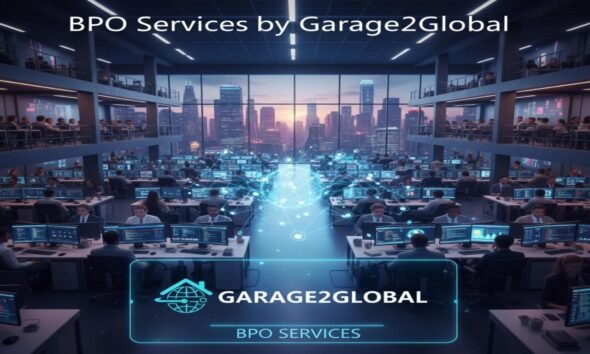 BPO Services by Garage2Global – modern outsourcing hub and workflow