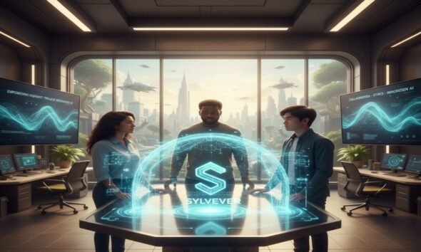 futuristic technology concept featuring sylveer digital innovation platform