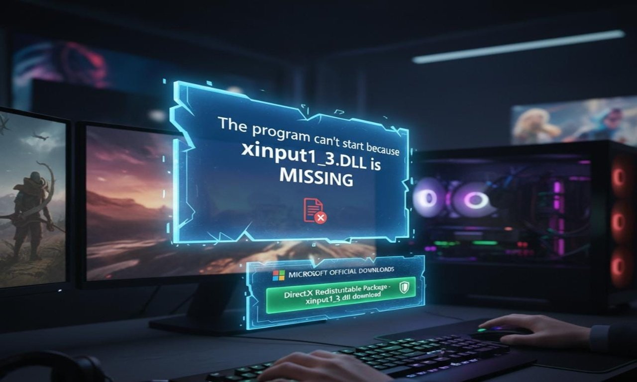 xinput1_3.dll download fixing missing DirectX file errors in Windows