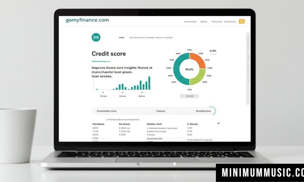 Chart showing gomyfinance.com credit score trends