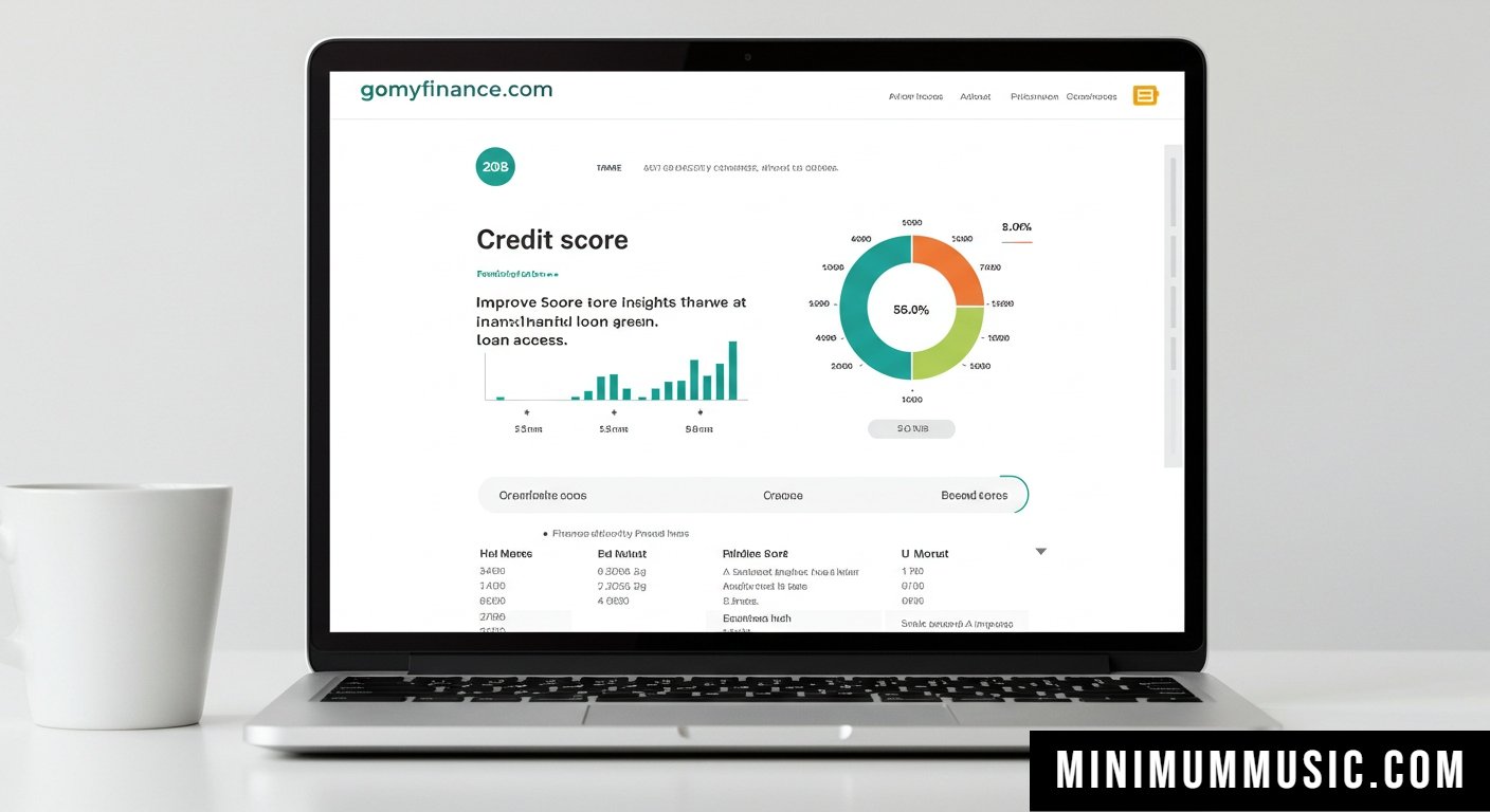Chart showing gomyfinance.com credit score trends