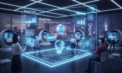 duaction transforming global education through digital learning, AI innovation, and virtual classrooms connecting students and teachers worldwide.