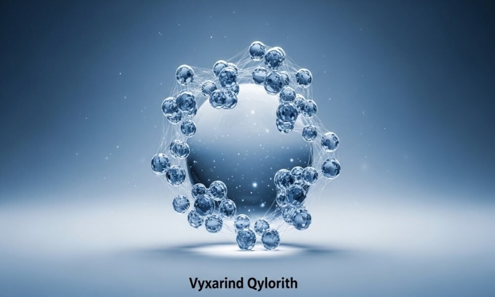 glowing crystal representation of vyxarind qylorith energy essence