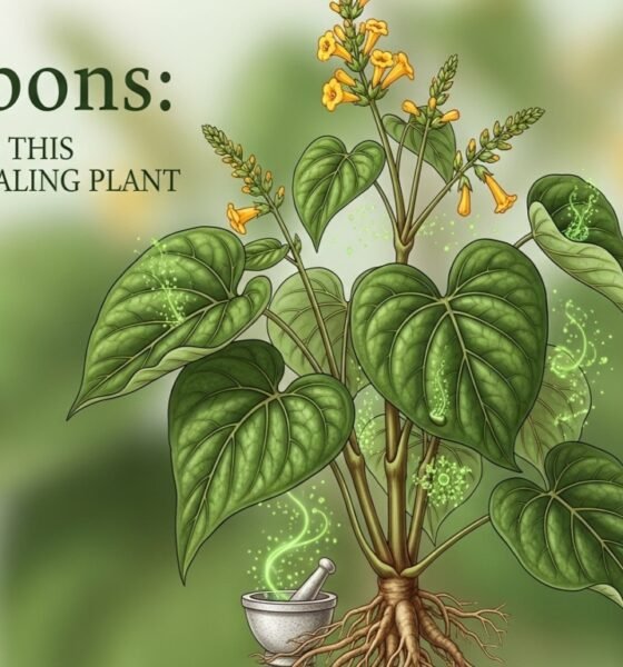 Tumbons plant with medicinal leaves and healing properties