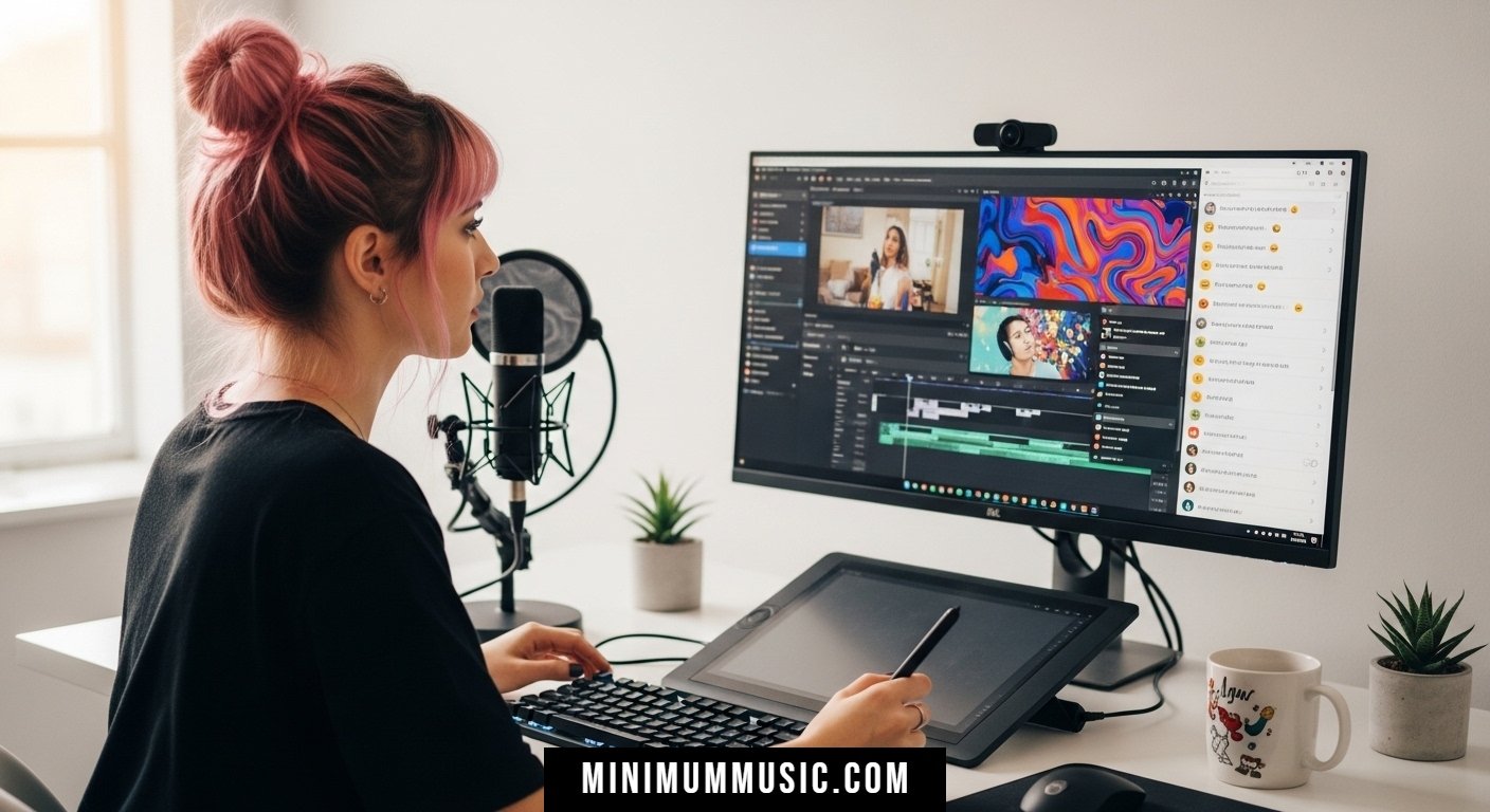 LittleMinaxo creating engaging social media content that inspires creativity and connects with a global online audience