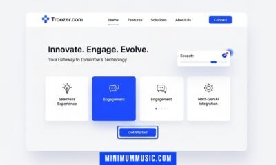 troozer com digital platform interface showcasing innovation, user engagement, and modern technology design.