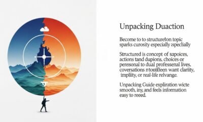 Unpacking Duaction concept illustrated with layered ideas and simple explanations
