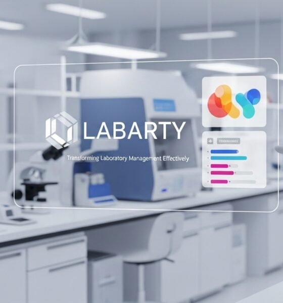 Labarty dashboard showing lab management tools and real-time data tracking for scientists and lab administrators